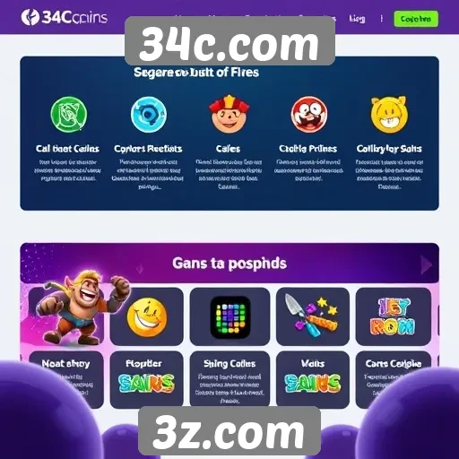 Análise da plataforma de jogos 34c.com