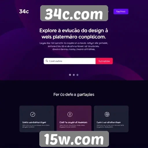 Evolução do design da plataforma 34c.com