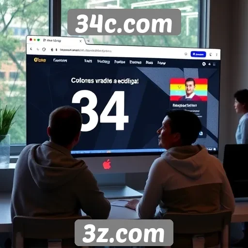 Experiência do usuário no 34c.com e sua interface